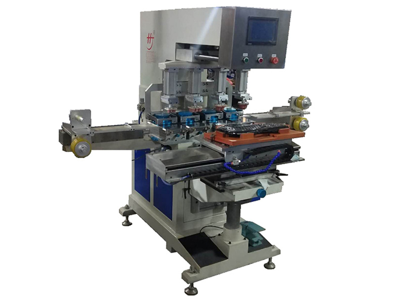 Four color keyboard transfer printing machine Automatic cleaning rubber head transfer printing machine